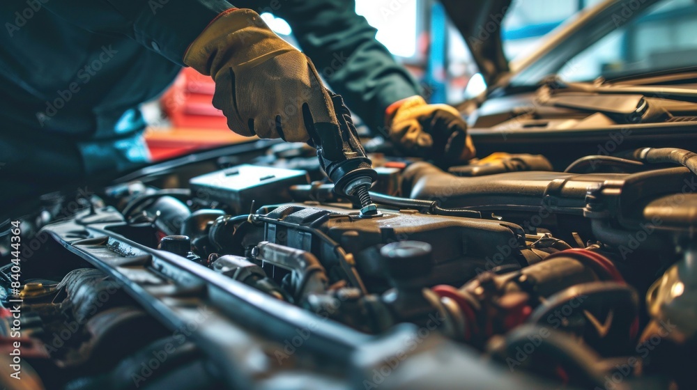 mechanic is doing the annual car inspection. Car repair shop is ready ... How To Spot A Reliable Vehicle Mechanic